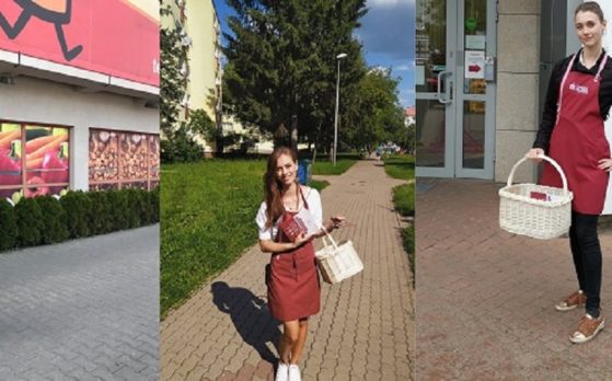 trzy piękne hostessy na degustacjach