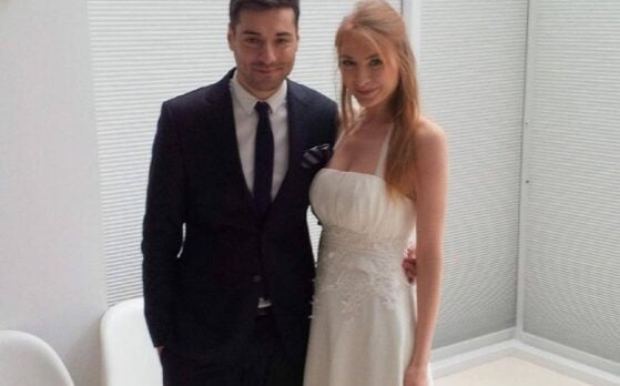 modelka Paulina i model Michał w sesji zdjęciowej
