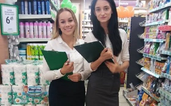 akcja w markecie z hostessami