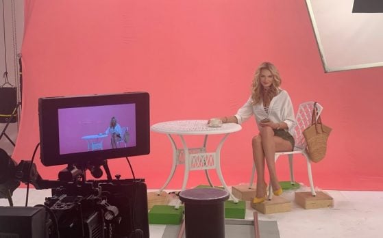 modelka Natalia w filmie reklamowym