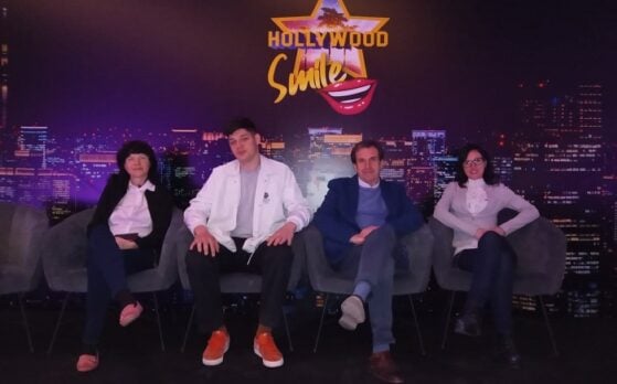 czterech statystów w talk-show - Żnin