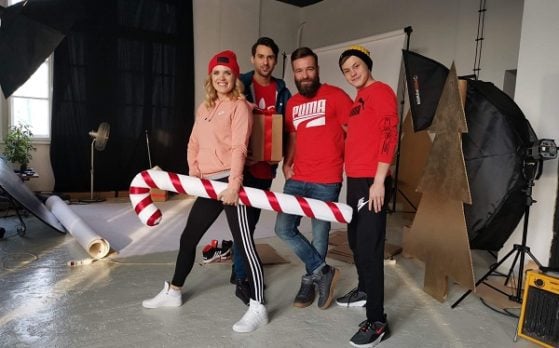 sesja zdjęciowa z modelami i modelką