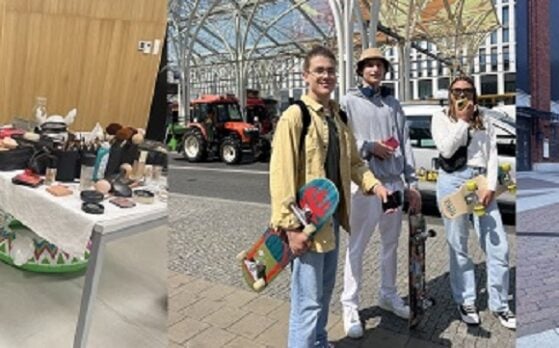 sześciu epizodystów w filmie promocyjnym - Łódź